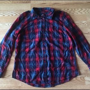 Red and blue flannel